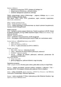 O bibliotece i informacji, Programy biblioteczne.