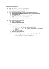O bibliotece i informacji, Stowarzyszenia bibliotekarskie.