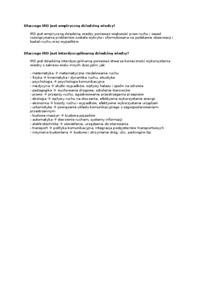 IRD - dziedzina wiedzy - wykład