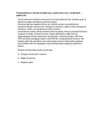 Wykład - podstawowe elementy mechanicznego zespołu nastawczego