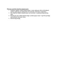 Układ dynamiczny - wykład