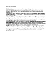 Układy logiczne - wykład