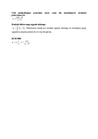Cykl minimalizujący przeciętne starty czasu - wykład