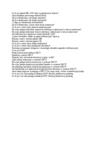 Systemy łączności w transporcie - ćwiczenia