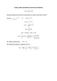 Funkcja wiodąca - wykład