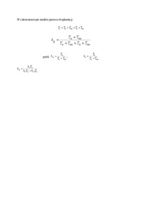 Czterostanowy model procesu eksploatacji - opracowanie