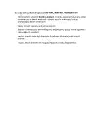 Sposoby realizacji funkcji logicznych - wykład