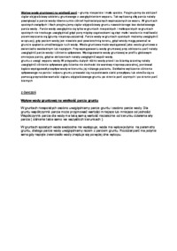 Wpływ wody gruntowej na wielkość parć-opracowanie