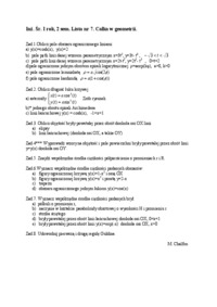 Całka w geometrii-zadania