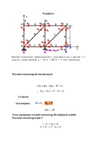 Kratownice płaskie-opracowanie