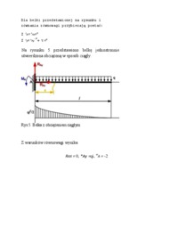 Obliczanie reakcji i momentów w belkach prostych-opracowanie