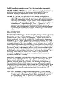 Spadek hydrauliczny i krytyczny-opracowanie