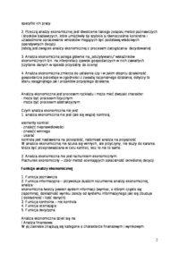 analiza ekonomiczna- badania procesów gospodarczych