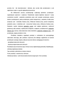 organizacja procesu produkcyjnego