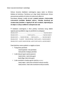 Istota i znaczenie dystrybucji w marketingu