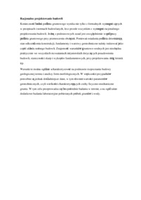 Racjonalne projektowanie budowli - omówienie