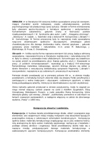 Gatunki literackie wtórnie naśladowcze. Kompozycja otwarta i zamknięta