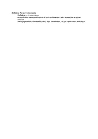 Definicja Pseudowychowania - opracowanie