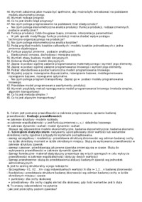 Zagadnienia z ekonometrii