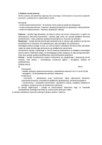 Budowa normy prawnej- koncepcje - opracowanie