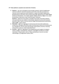 Prawo publiczne i prawo praywatne-opracowanie