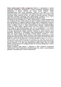 System nadzwyczajnych trybów postępowania-opracowanie