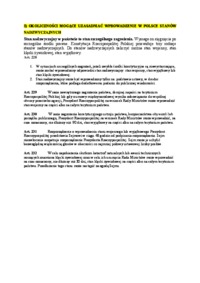 Okoliczności mogące uzasadniać wprowadzenie w Polsce stanów nadzwyczajnych - wykład