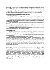 Zagraniczna polityka kulturalna RP- opracowanie