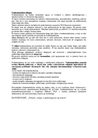 Fundamentalizm religijny- inne opracowanie