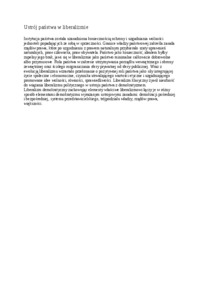 Ustrój państwa w liberalizmie- opracowanie