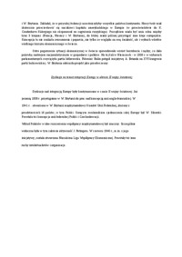 Problem Zjednoczenia Europy w latach Międzywojennych i w czasie II wojny światowej- opracowanie