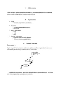 Sterowanie silownikami jedno i dwu stronnego dzialania