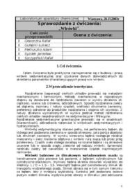 Wirówki- sprawozdanie