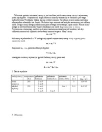 Wyznaczanie gęstości cieczy i ciał stałych - waga hydrostatyczna - wykład