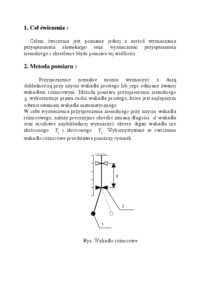 Wyznaczanie przyspieszenia ziemskiego za pomocą wahadła różnicowego - wykład
