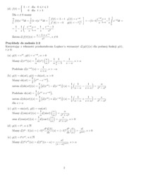 Transformata Laplace'a - ćwiczenia