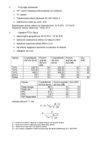 Dobór zysku energetycznego anteny odbiorczej - wykład