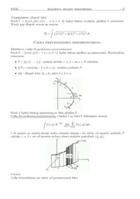 Całki krzywoliniowe - wykład