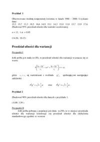 Estymacja przedziałowa - wykład