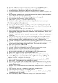 Pytania egzaminacyjne - Remont maszyn