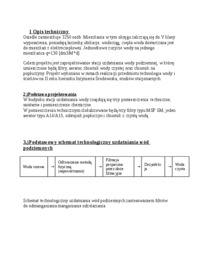 Stacja uzdatniania wody podziemnej-opracowanie