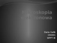 Mikroskopia elektronowa