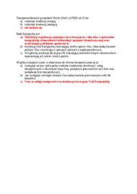 Rada Europejska i transportochłonność gospodarki - test