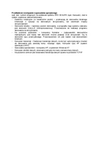 Przykładowe rozwiązanie wyposażenia sprzętowego.