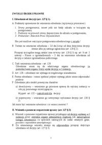 Środki i postępowanie odwoławcze - omówienie