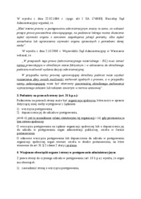 Postępowanie administracyjne - strona