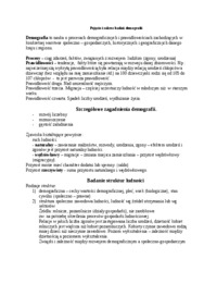 Wykład - Pojęcie i zakres badań demografii