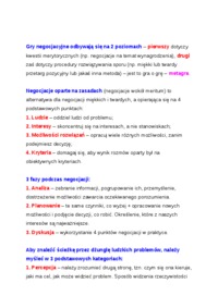 Wykład - rodzaje negocjacji