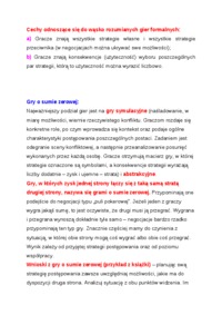 Wykład - Teoria gier a negocjacje