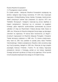 Wykład - Rozwój Wspólnot Europejskich